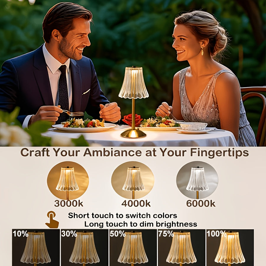 8\u002F10pcs Rechargeable Outdoor Table Lamps, Cordless Touch Desk Lamp Set, Engagement Party Decorative Lights, Camping Lights Battery Operated, Ideal for Garden, Patio, Restaurant, Dinner Party & Wedding Decorations, Mother's Day Gift.