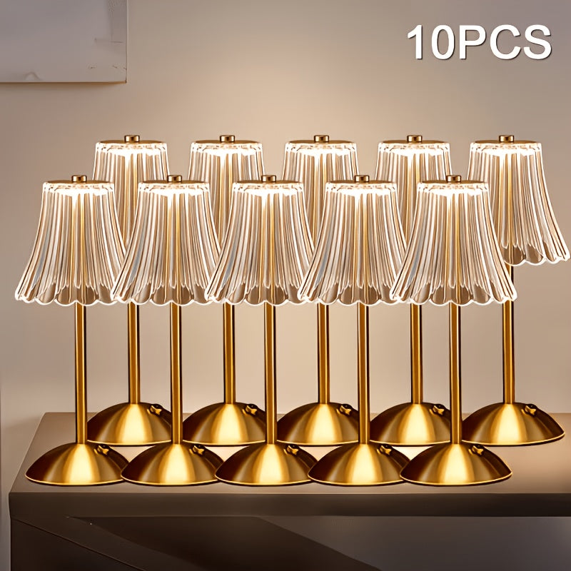 8\u002F10pcs Rechargeable Outdoor Table Lamps, Cordless Touch Desk Lamp Set, Engagement Party Decorative Lights, Camping Lights Battery Operated, Ideal for Garden, Patio, Restaurant, Dinner Party & Wedding Decorations, Mother's Day Gift.