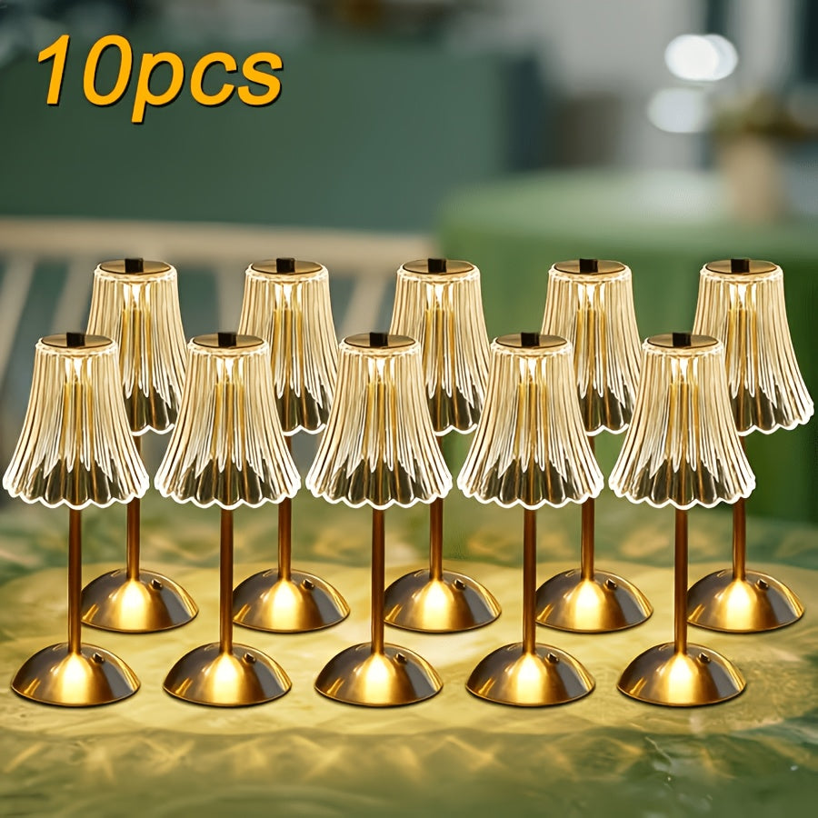8\u002F10pcs Rechargeable Outdoor Table Lamps, Cordless Touch Desk Lamp Set, Engagement Party Decorative Lights, Camping Lights Battery Operated, Ideal for Garden, Patio, Restaurant, Dinner Party & Wedding Decorations, Mother's Day Gift.
