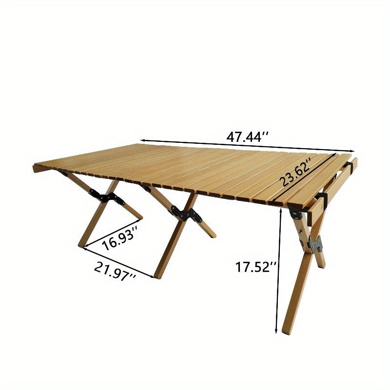 Versatile And Collapsible Dining Set, Includes 1 Table And 4 Chairs, Suitable for Both Indoor And Outdoor Use, Made from Natural Materials