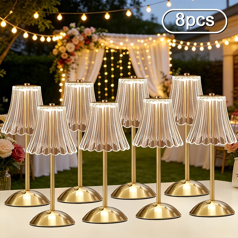 8\u002F10pcs Rechargeable Outdoor Table Lamps, Cordless Touch Desk Lamp Set, Engagement Party Decorative Lights, Camping Lights Battery Operated, Ideal for Garden, Patio, Restaurant, Dinner Party & Wedding Decorations, Mother's Day Gift.