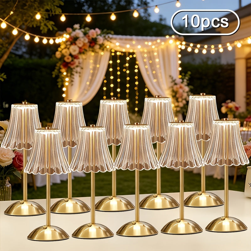8\u002F10pcs Rechargeable Outdoor Table Lamps, Cordless Touch Desk Lamp Set, Engagement Party Decorative Lights, Camping Lights Battery Operated, Ideal for Garden, Patio, Restaurant, Dinner Party & Wedding Decorations, Mother's Day Gift.