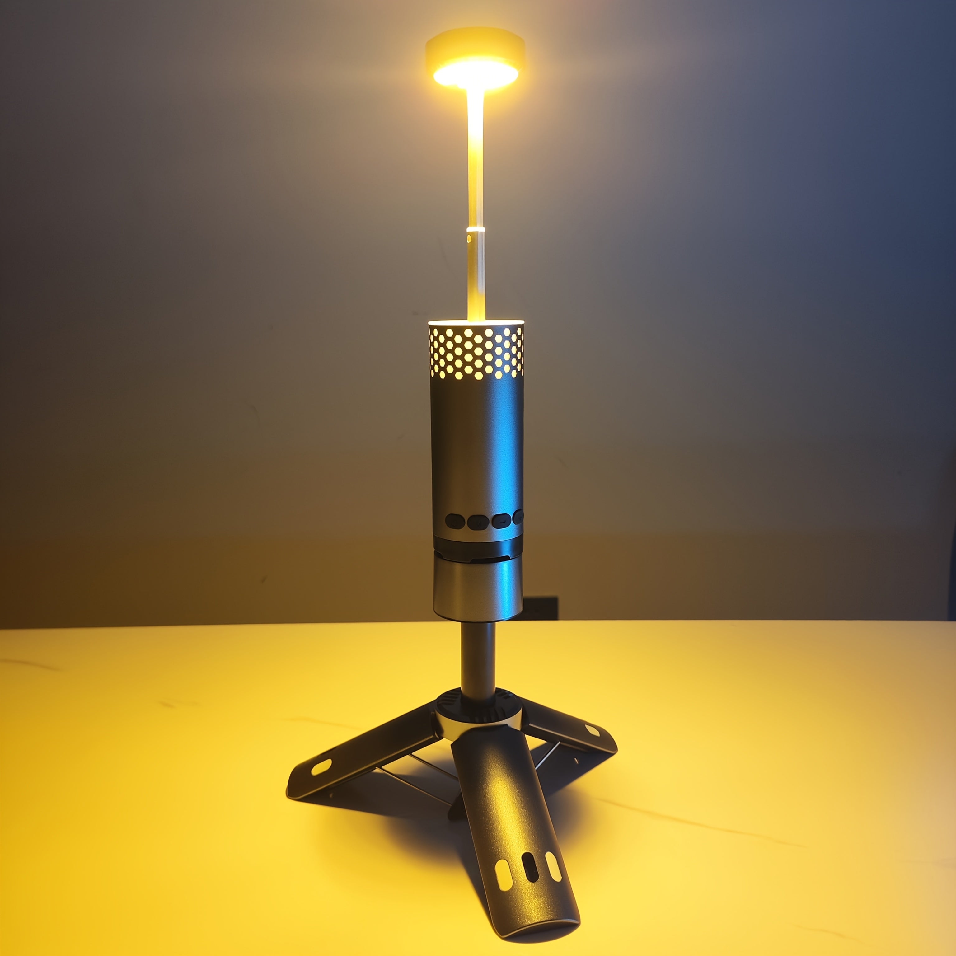 Camping Lantern, Rechargeable Retractable Camping Light, Portable LED Work Light with Magnet, Waterproof Outdoor Camping Light for Camping, Hiking, Night Fishing, Adventure, Hurricane Emergency