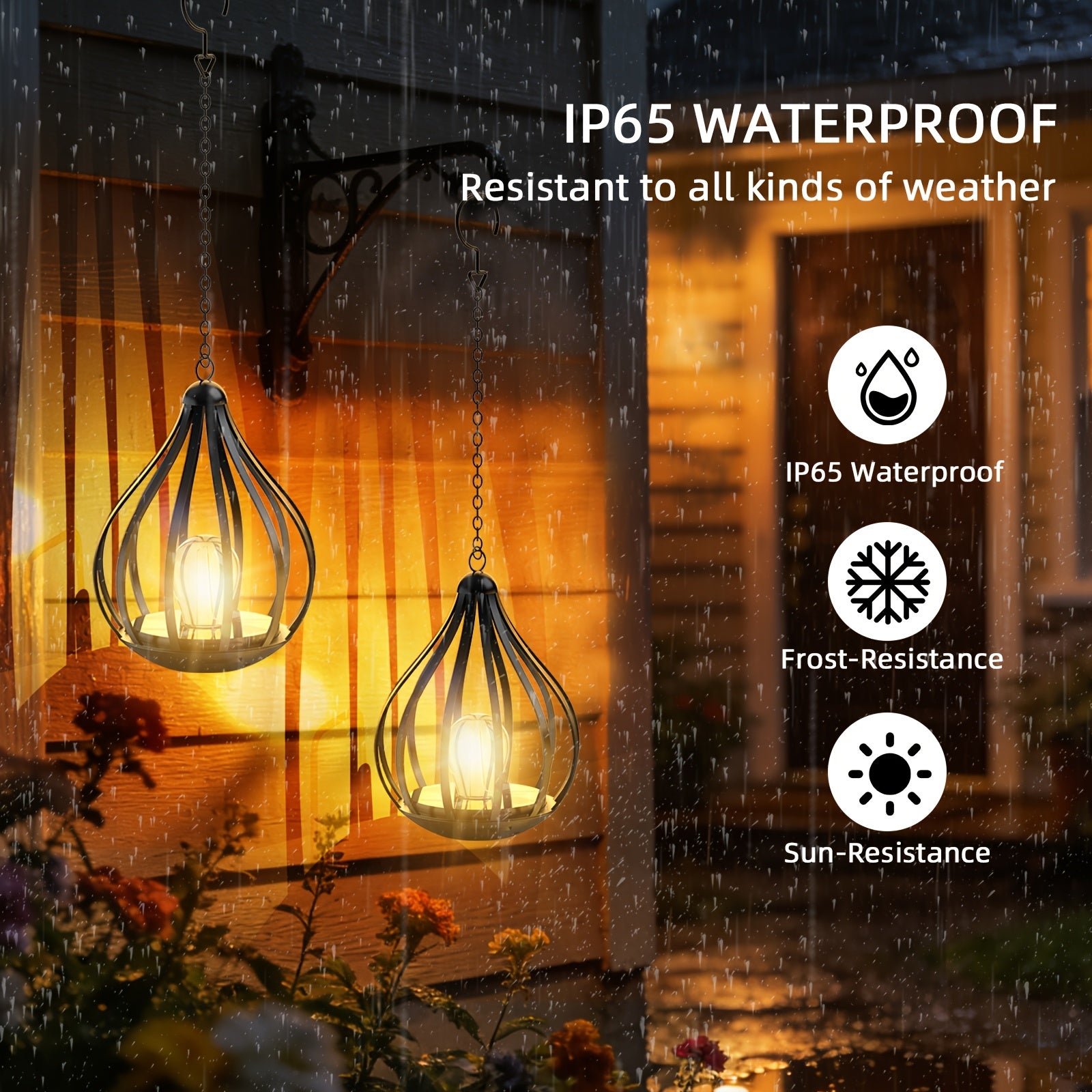 Hanging Solar Lantern, Outdoor Solar Light, Warm White LED Pendant Light, Beaded Copper Wire Spherical Lampshade, Decorative Light for Courtyards And Gardens, Suitable for Courtyards, Pathways, Walls, Eaves, And Pergolas. 1pc\u002F2pcs\u002F4pcs Pack