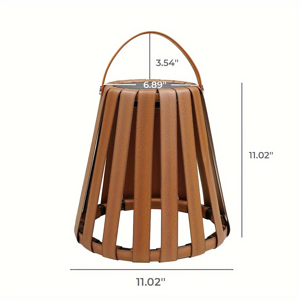 2pcs Solar Lamp 2 Pieces Solar Powered LED Outdoor Lamp | Wicker Floor Lantern, Camp Lighting, Lawn Landscape Garden Decorative Balcony